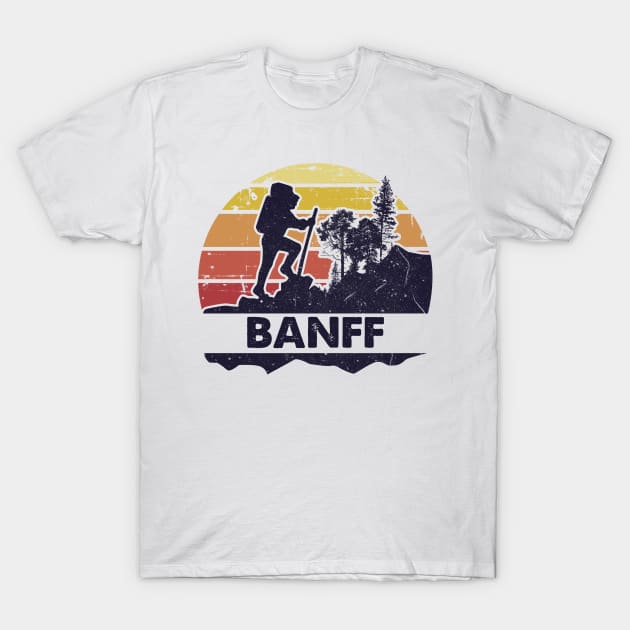 Banff hiker gift T-Shirt by SerenityByAlex